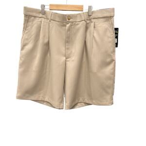 PG Tour Men’s Short Size 38 Expandable Waistband Color Beige New